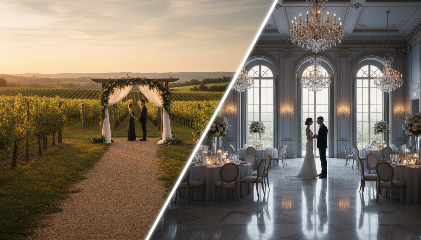 Vineyard Wedding vs. Ballroom: Which Venue Wins?