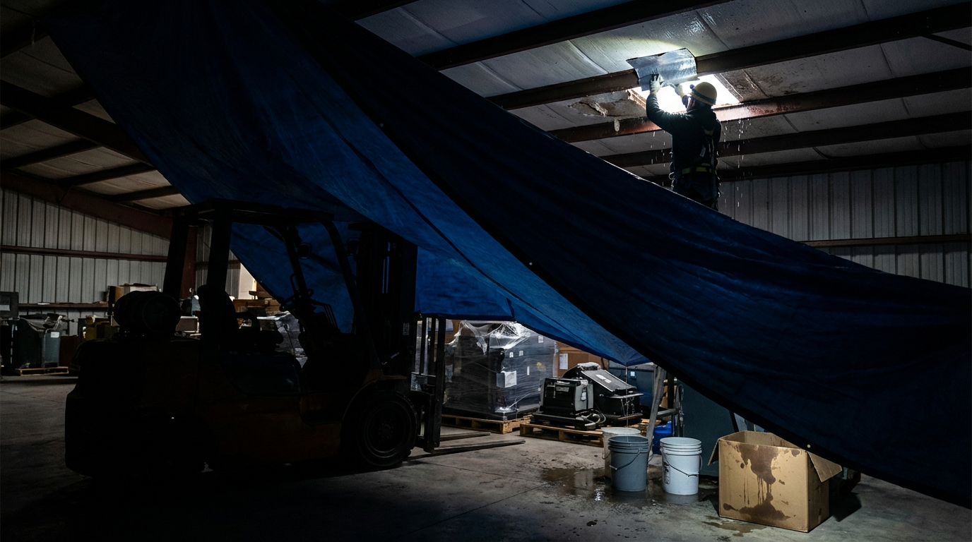 How Emergency Roof Repairs Protect Equipment and Inventory
