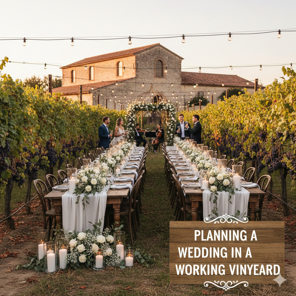 Planning a Wedding in a Working Vineyard: What Couples Should Know