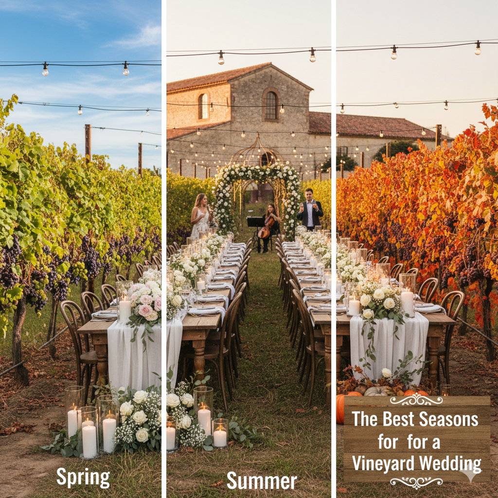 The Best Seasons for a Vineyard Wedding (and What Each One Feels Like)