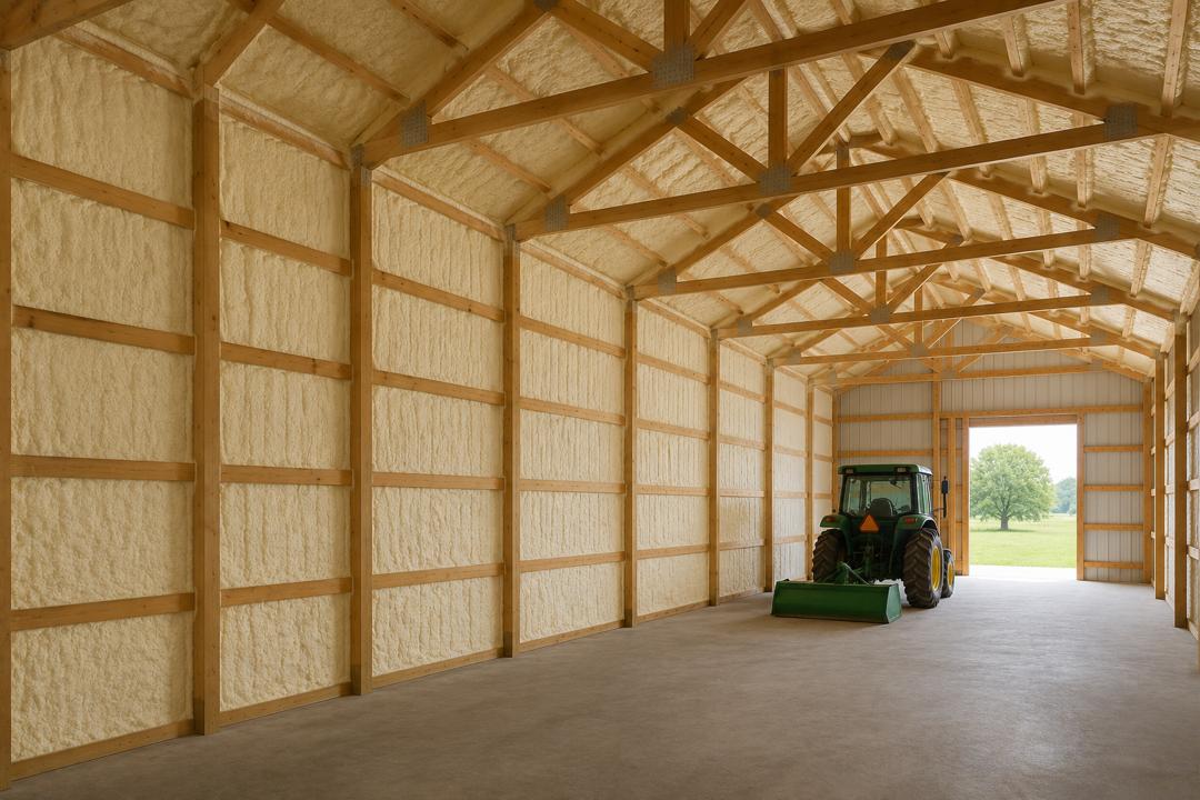 Pole Barn to Powerhouse: How Spray Foam Transforms Agricultural Structures - Commercial insulation article image